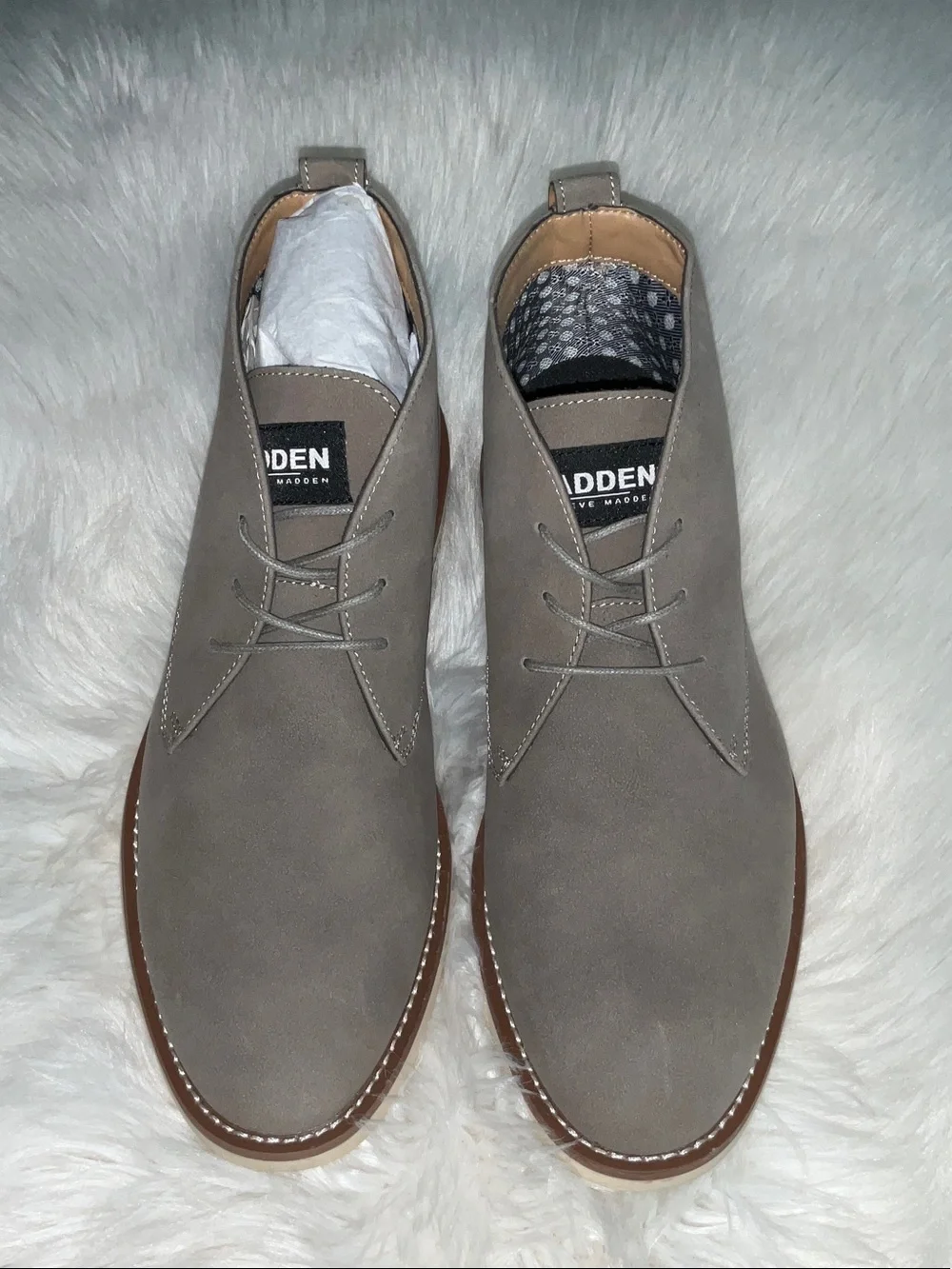 Steve Madden Men Grey chukka boots